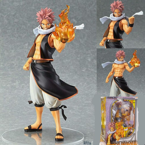 Anime Fairy Tail Natsu Dragneel 1/7 Scale Painted Figure Collectible Model Toy 23cm