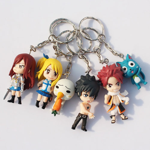 6pcs/lot Fairy Tail Keychain